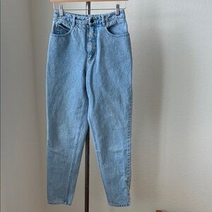 DIY SHORTS Mom Jeans sz 4 vintage 90s High Rise Light Blue Women's EUC normcore